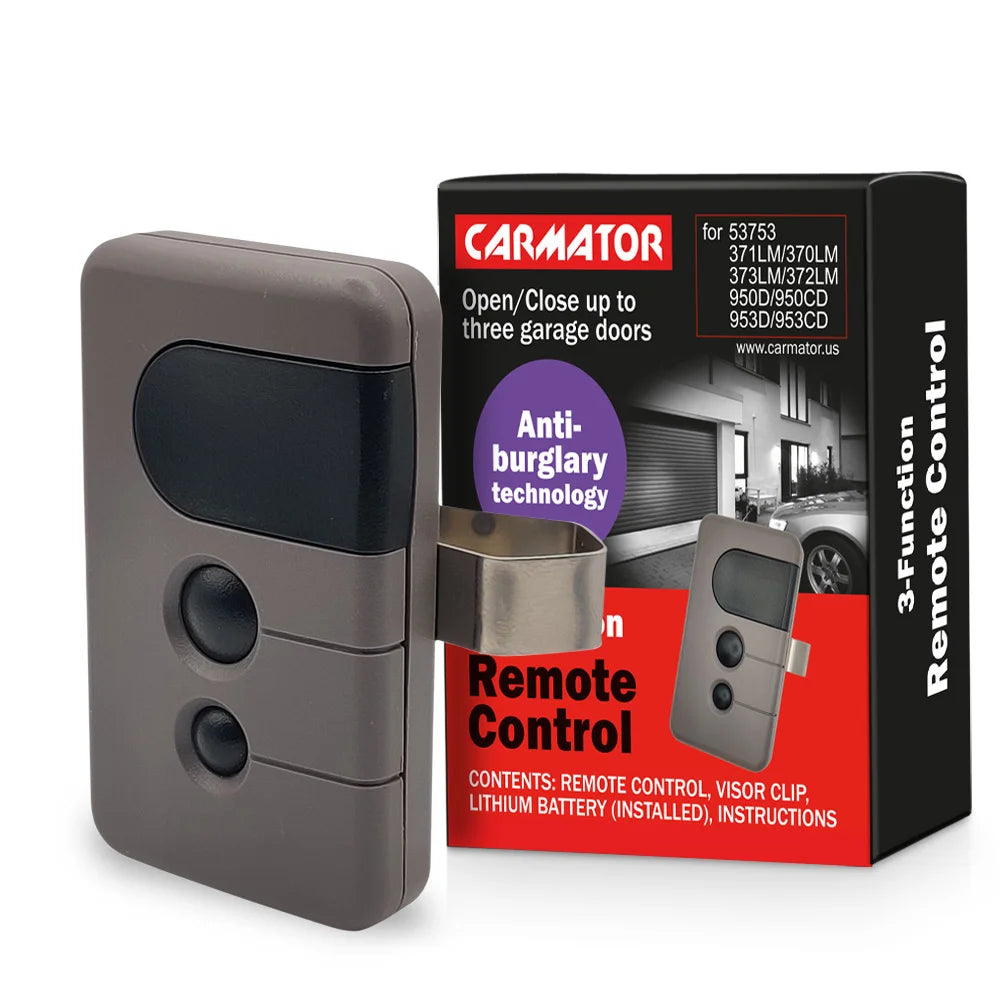 LiftMaster 371LM 373LM Sears Craftsman Garage Door Opener Remote 139.53753 HBW2028 Chamberlain 950CD 953CD Purple Learn Button