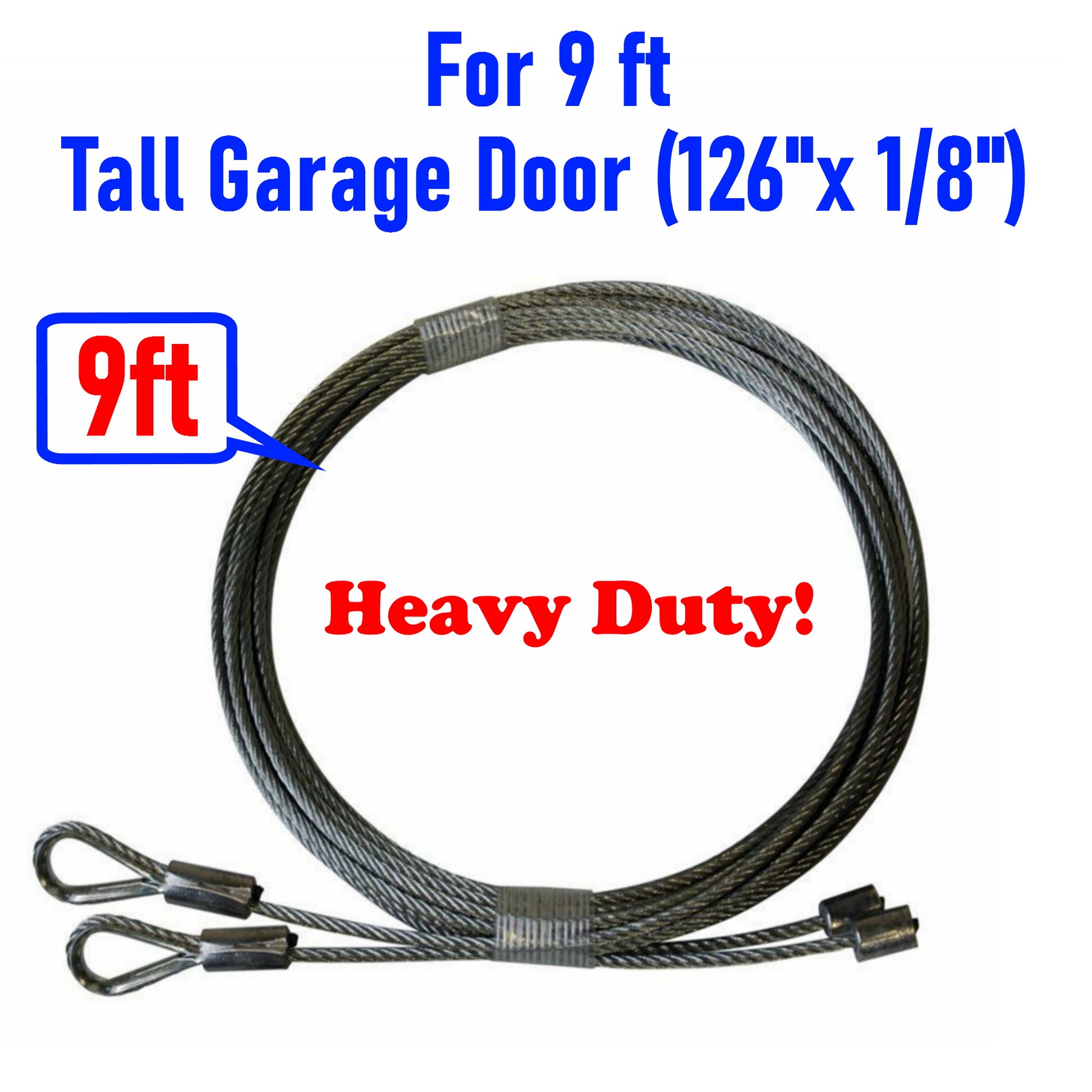 pair of garage door cables for 9 garage door torsion springs high quality 9 ft tall door heavy duty galvanized steel