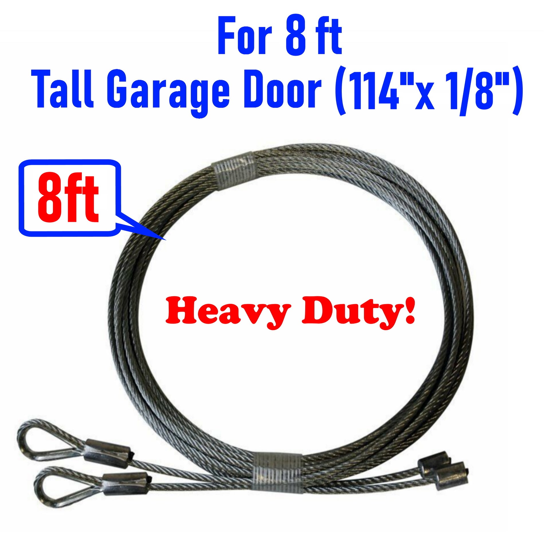 pair of garage door cables for 8 garage door torsion springs high quality 8 ft tall door heavy duty galvanized steel