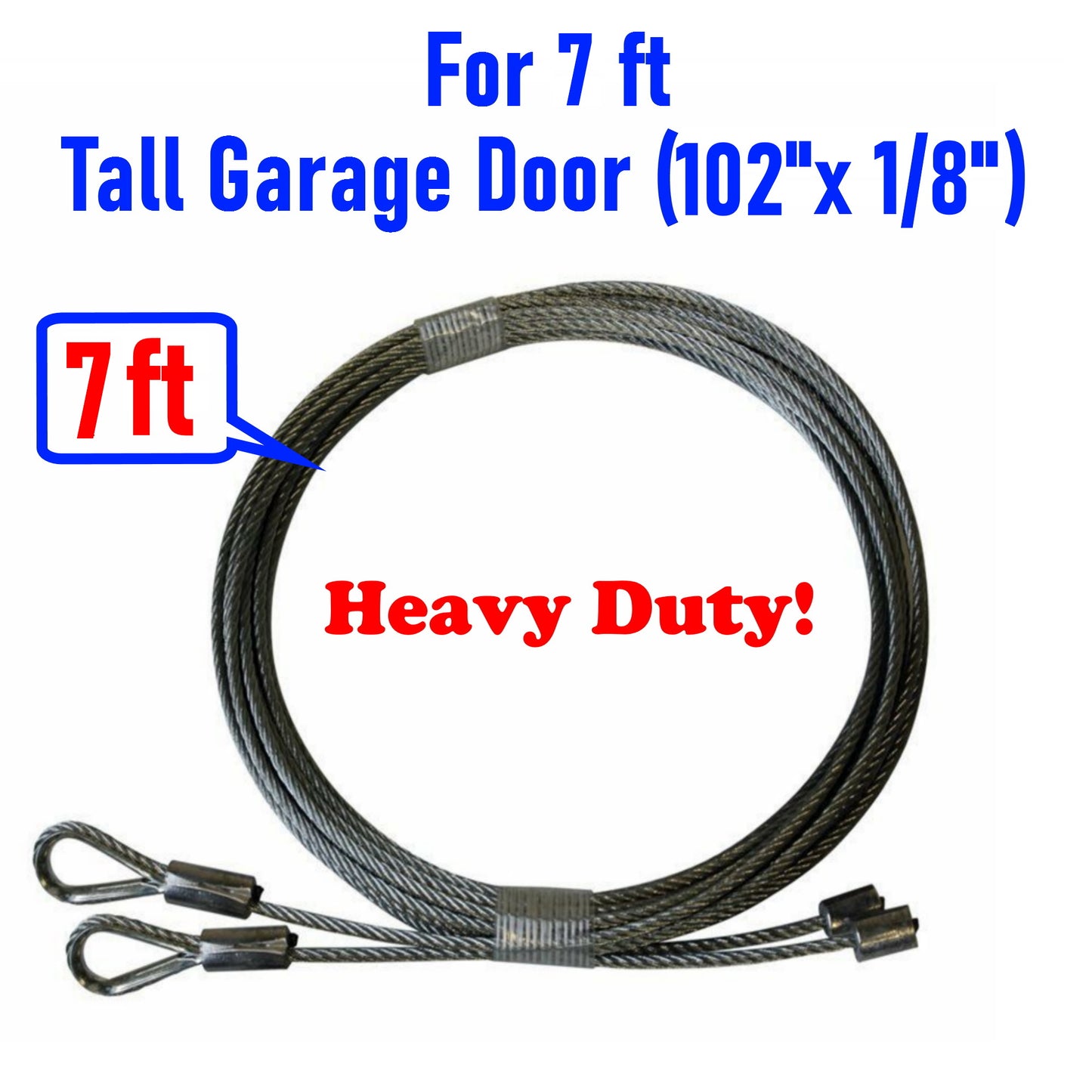 pair of garage door cables for 7 garage door torsion springs high quality 7 ft tall door heavy duty galvanized steel