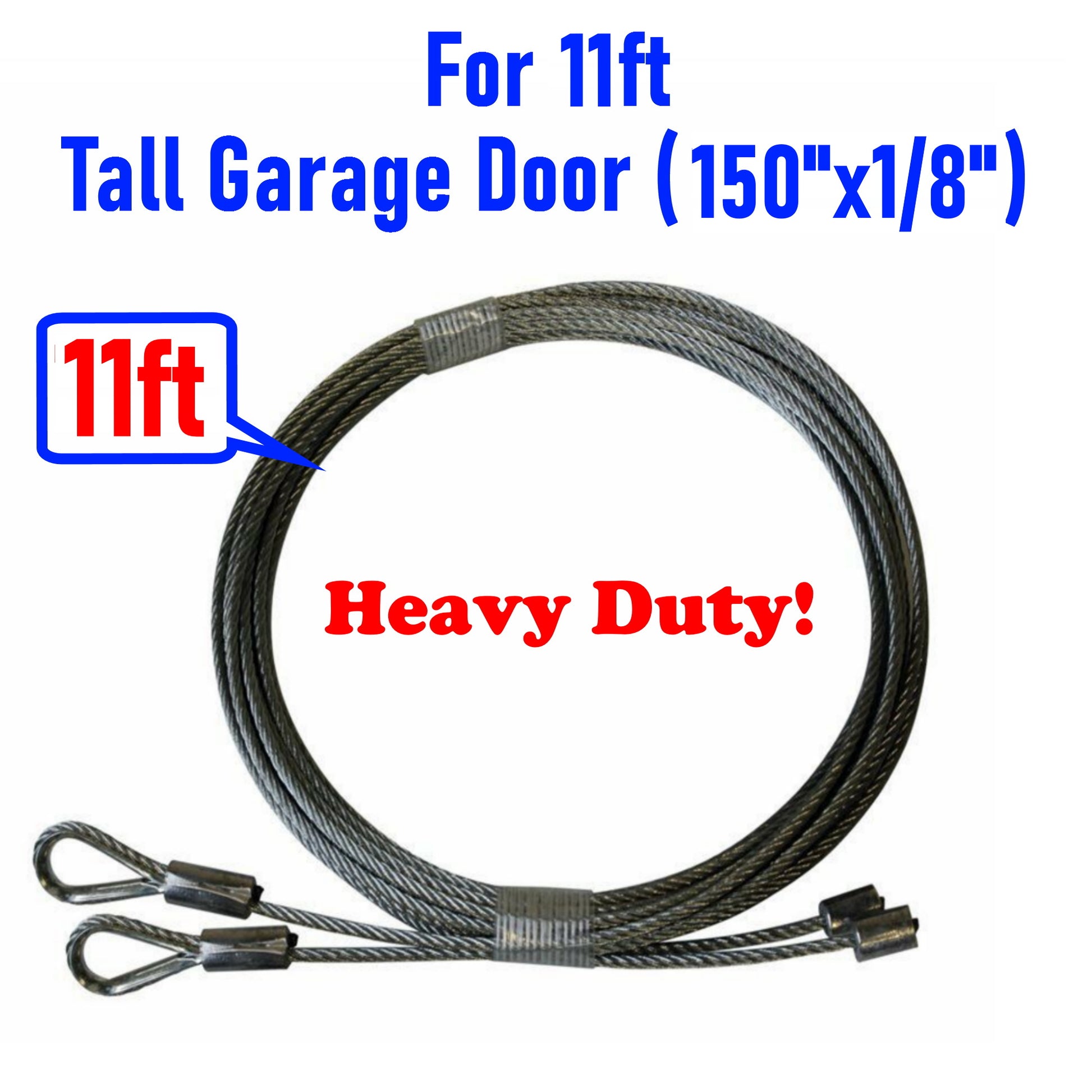 pair of garage door cables for 11 garage door torsion springs high quality 11 ft tall door heavy duty galvanized steel