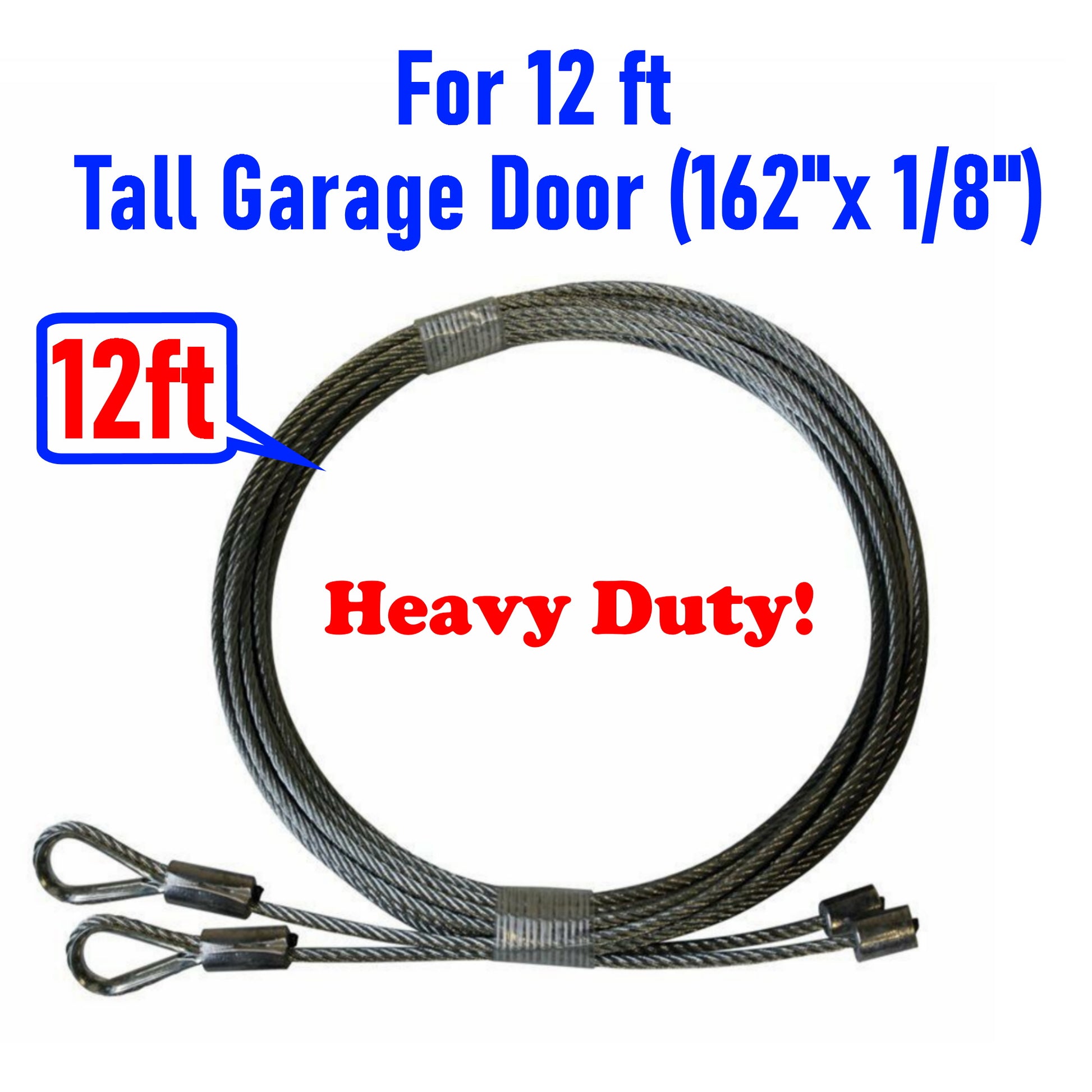 pair of garage door cables for 12 garage door torsion springs high quality 12 ft tall door heavy duty galvanized steel