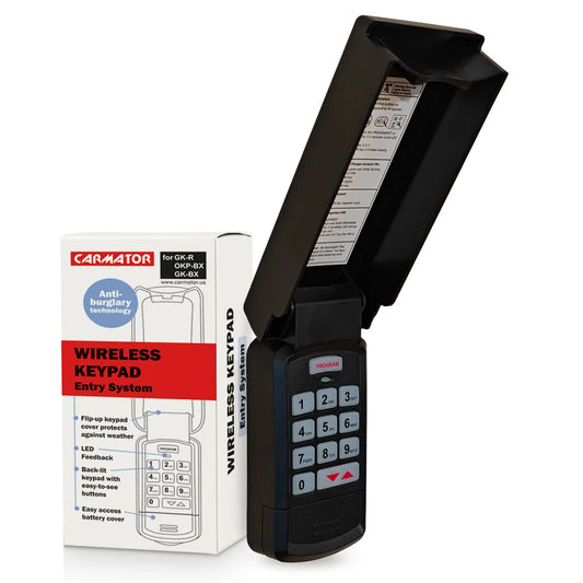 Universal Keypad Garage Door Opener, Compatible for All Genie Intellicode and Overhead Door CodeDodger technology, Replacement GK-R, 37332R, GK-BX, OKP-BX, GWKP, GWK-IC, ACSDG, ACSDA1, ACSD1G, B8QACSDA etc